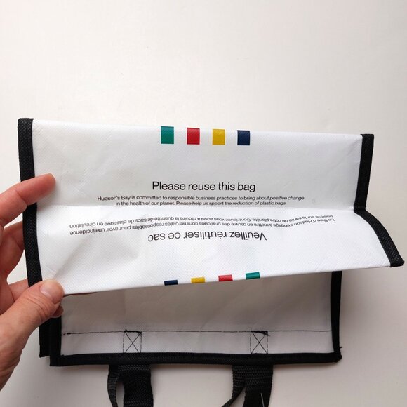 HBC The Bay Stripes Reusable Mini Tote Bag - Picture 4 of 5